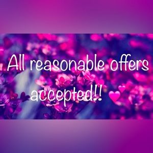All reasonable offers accepted!! Make an offer! Bundle and save :)
